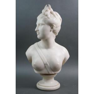 Busto in Marmo Diana XIX secolo