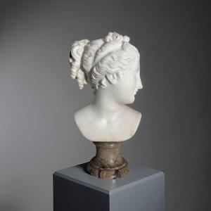 Antonio Frilli (1830-1902) Busto in Marmo della Venere Italica XIX secolo