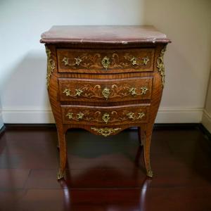 Cassettone Francese in Marqueterie  stile Luigi XV epoca Napoleone III