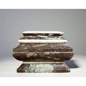 Calamaio Grand Tour in marmo a Sarcofago inizio XIX secolo