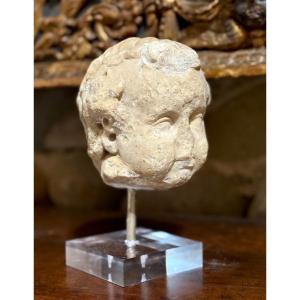 Testa in Marmo Barocca Roma XVII secolo