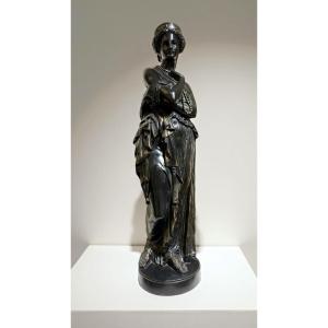 Grande Scultura in Bronzo "Elena" di Jean-Baptiste Clésinger - Barbedienne fonderia