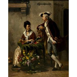 Victor Gabriel Gilbert (1847-1935) “Il corteggiamento”