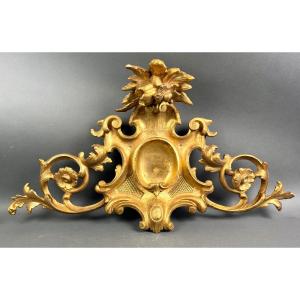 Grande Fregio Sovraporta in Legno Dorato XIX secolo