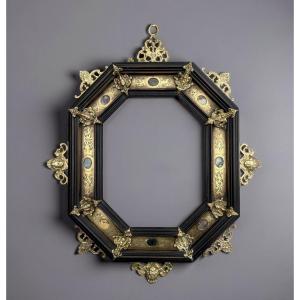 Cornice Grand Tour  Pietre dure e Bronzo Dorato, Roma, XIX secolo