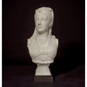 Zacharie RIMBEZ - Busto Orientalista in Marmo di Armida XIX secolo