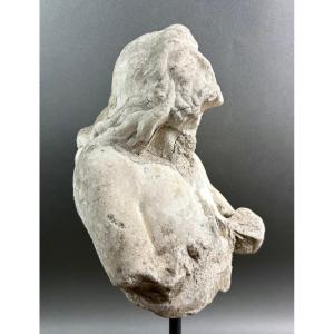 Tritone in Marmo Frammento di Scultura Italia XVII secolo