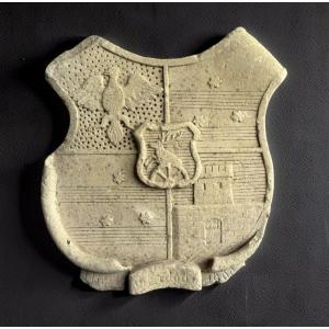 Stemma Araldico in Pietra con Aquila datato 1690