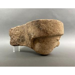 Protome Antropomorfo in Pietra di epoca Romanica XI-XII secolo