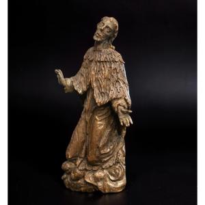 San Giovanni Nepomuceno Scultura Lignea Barocca Germania XVIII