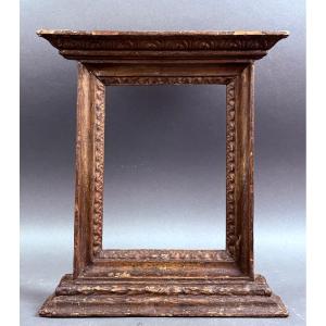 Cornice Italiana a Tabernacolo Legno Dorato XVIII secolo