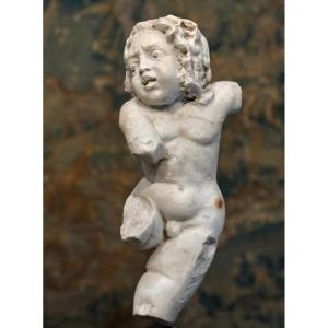 Putto in Marmo Scultura Barocca Italia del Nord XVII secolo