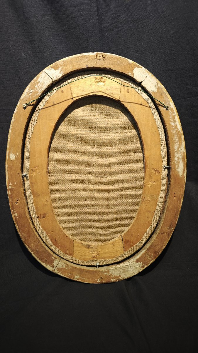 Scuola romana, XVIII secolo. Coppia di dipinti in ovale-photo-2