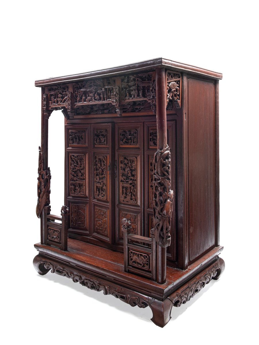 TEMPIO IN LEGNO, Cina, dinastia Qing, XIX secolo-photo-2