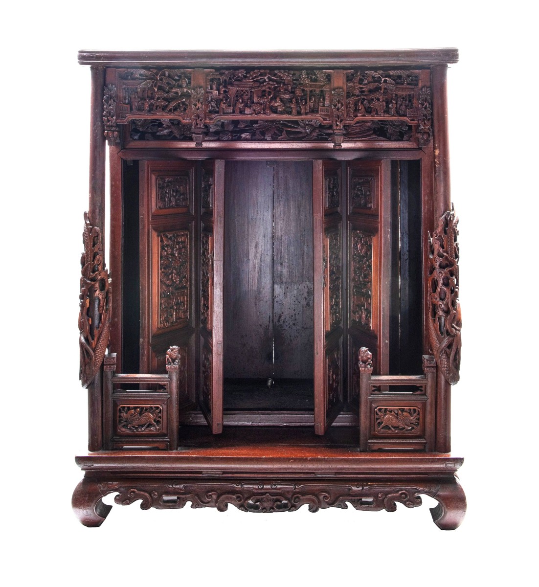 TEMPIO IN LEGNO, Cina, dinastia Qing, XIX secolo-photo-3