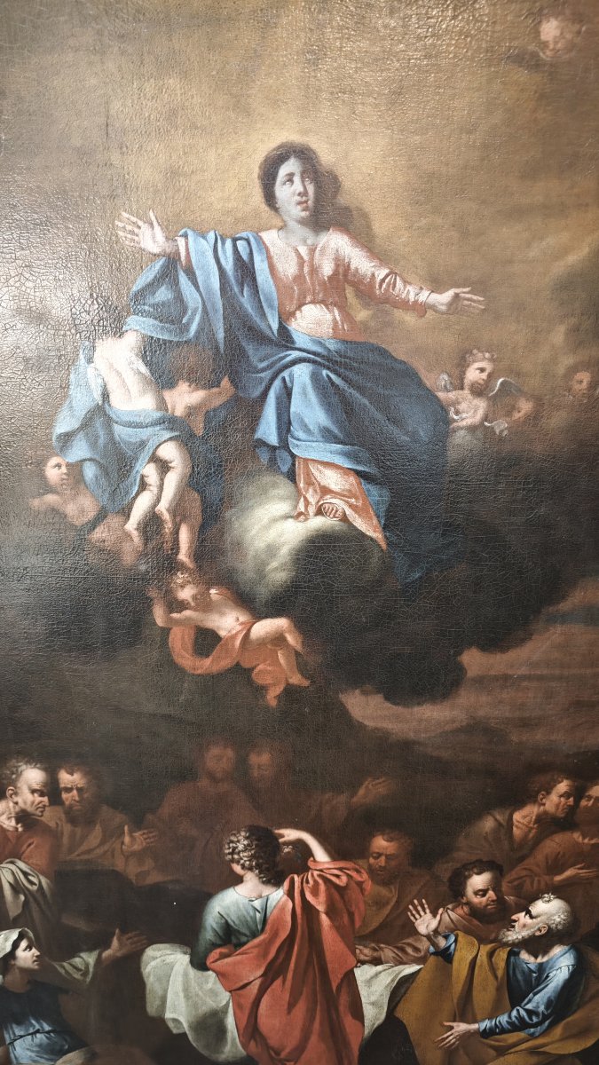 Scuola europea, secolo XVII. Assunzione della Vergine-photo-4