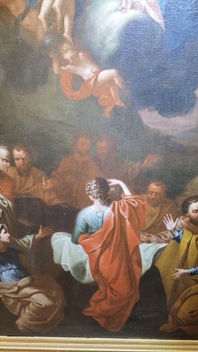 Scuola europea, secolo XVII. Assunzione della Vergine-photo-3