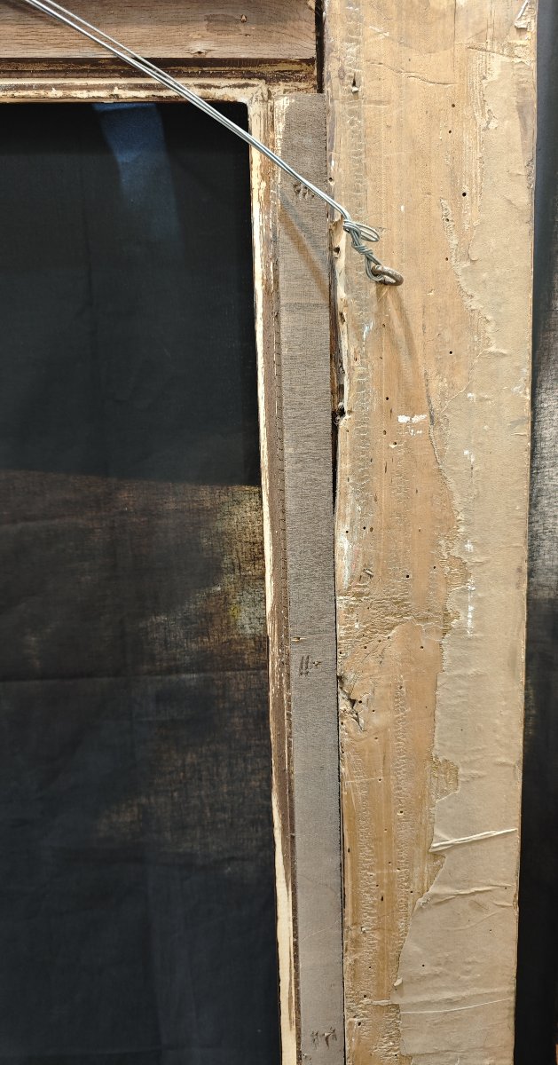 Cornice in legno intagliato laccato e dorato, Scuola Emiliana, secolo XVII-photo-4