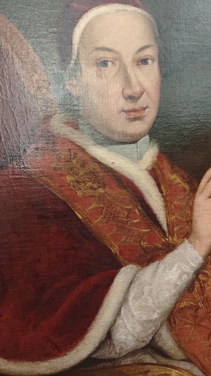 Ritratto di papa Pio VI Braschi, Scuola romana,  secolo XVIII-photo-3