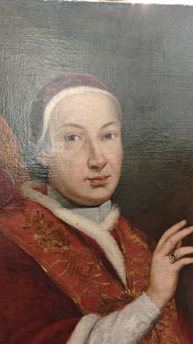 Ritratto di papa Pio VI Braschi, Scuola romana,  secolo XVIII-photo-1