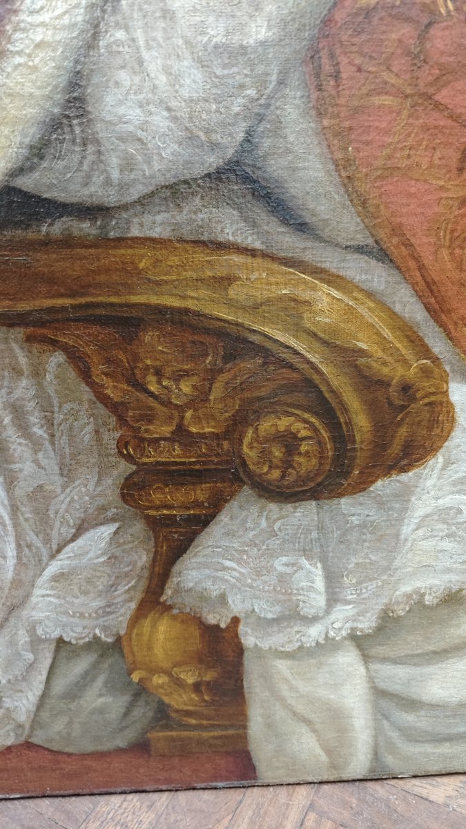 Ritratto di papa Pio VI Braschi, Scuola romana,  secolo XVIII-photo-2