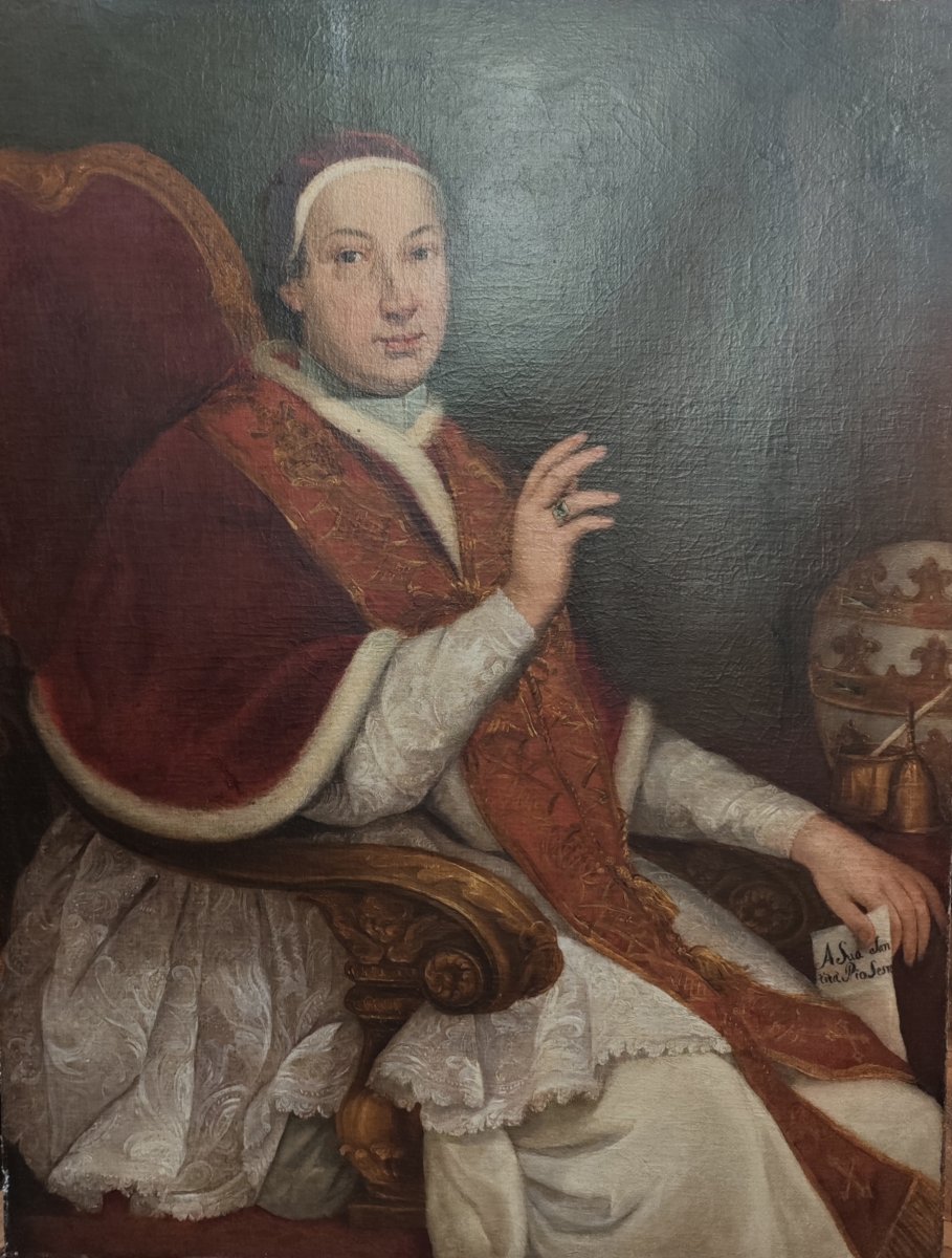 Ritratto di papa Pio VI Braschi, Scuola romana,  secolo XVIII