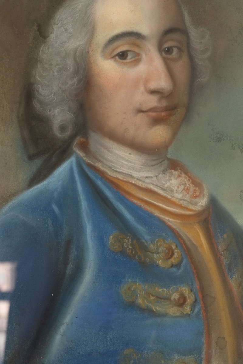 RITRATTO DI NOBILUOMO, Scuola francese secolo XVIII-photo-2