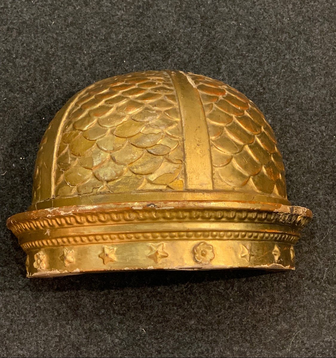 Bellissima cupola in legno dorato a foglia oro - Neoclassica