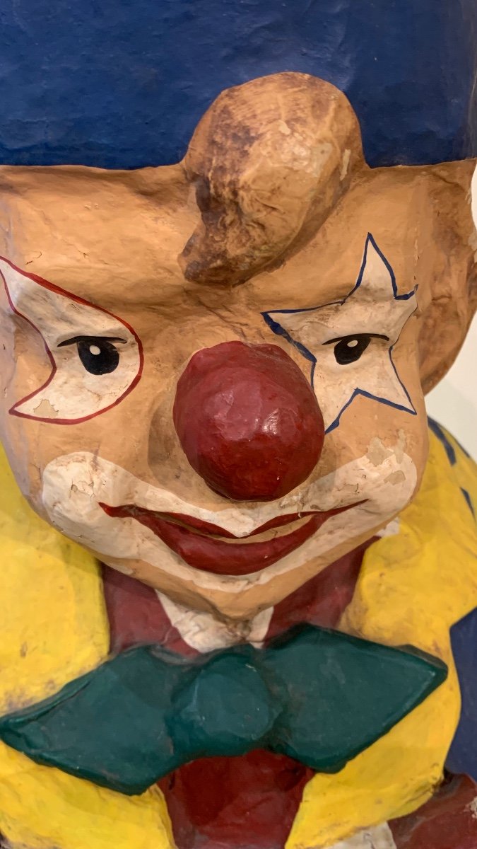 Coppia di clown in cartapesta - Anni ‘50/‘60 -photo-4