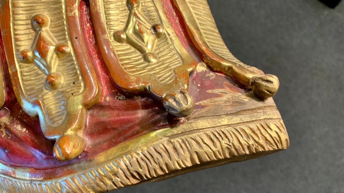 corona da baldacchino in legno dorato - Luigi Filippo-photo-8