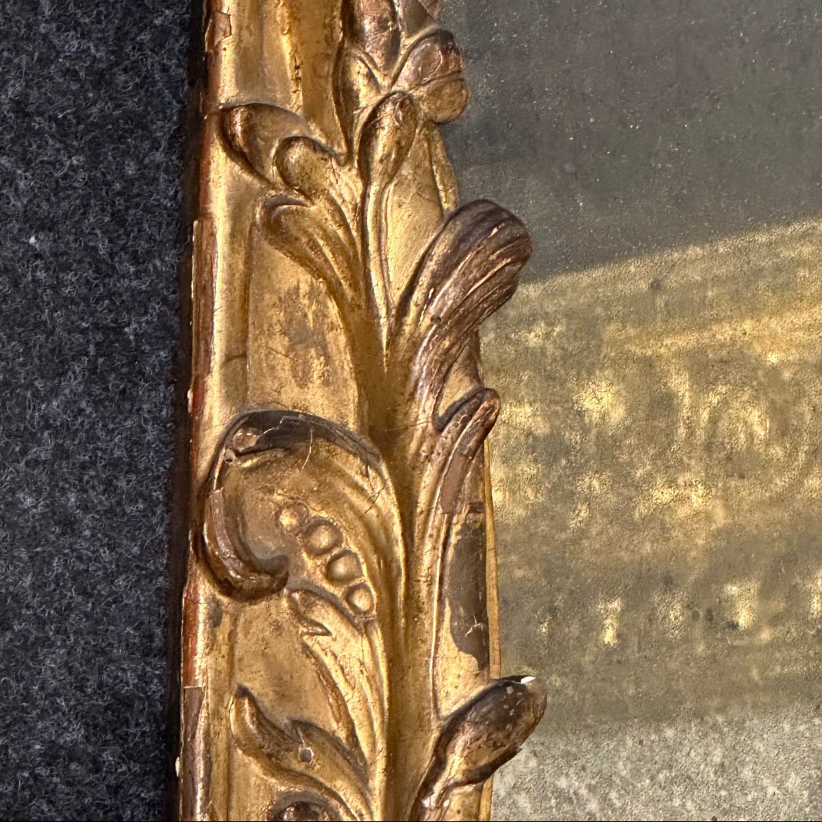 Specchiera in legno dorato e intagliato, Genova, metà del XVIII secolo-photo-5