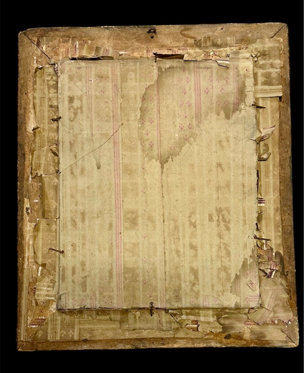 Quadro paperolles con immagini sacre - XIX secolo. -photo-2