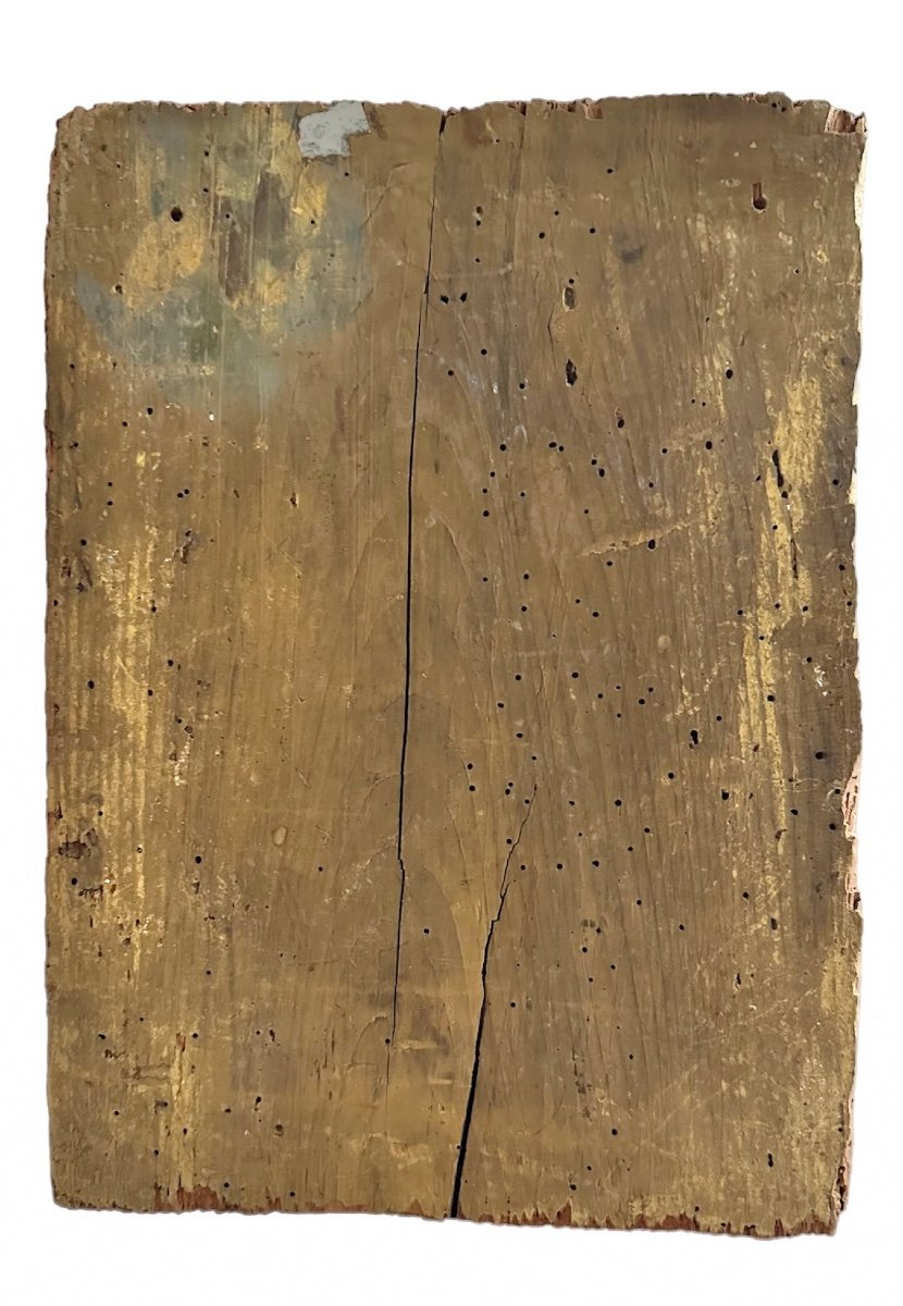 Pannello, bassorilievo in legno dorato con angeli - XIX sec. -photo-4
