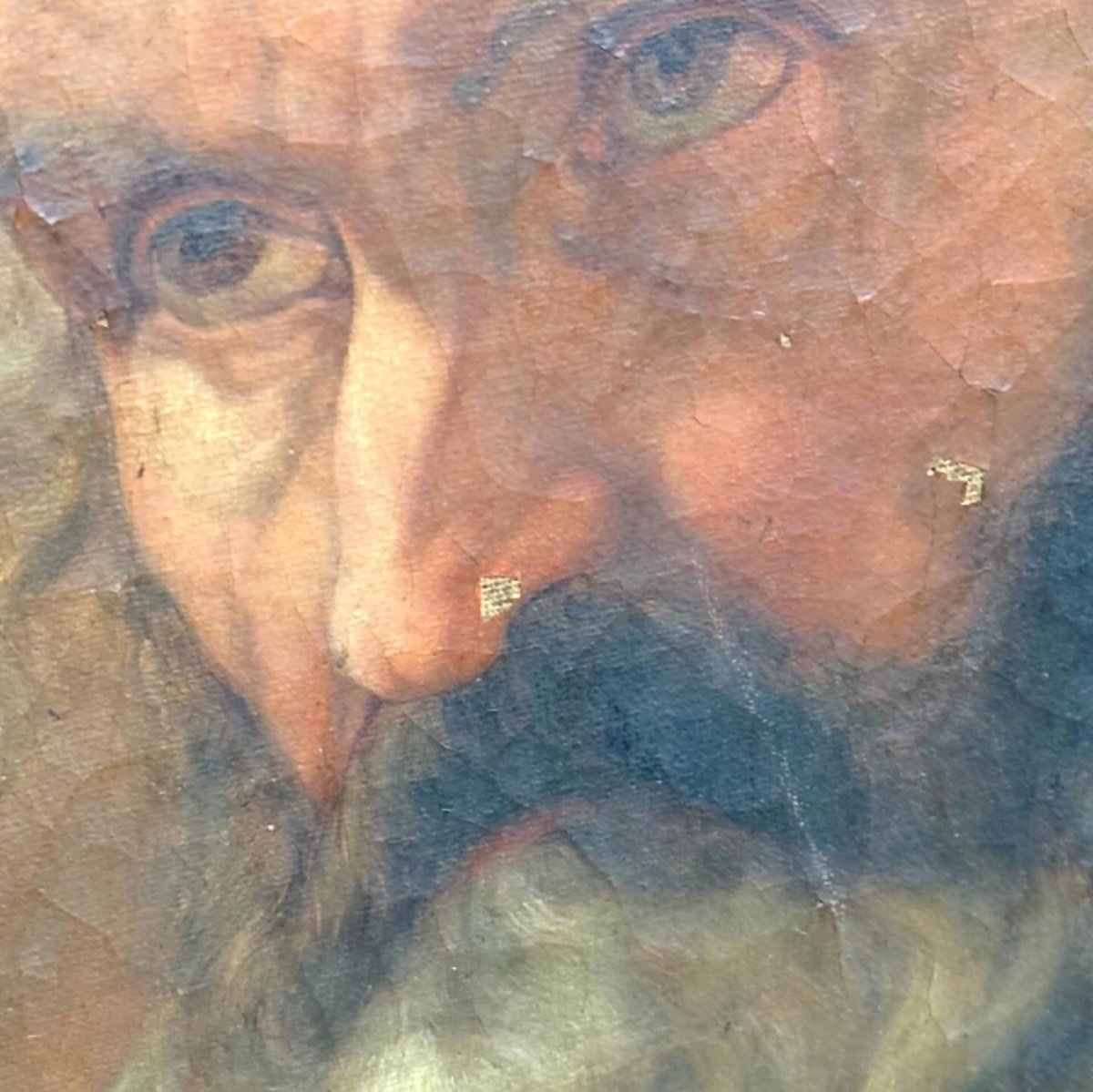 Quadro olio su tela "Ritratto di un uomo anzianocon la barba" - Neoclassico-photo-4
