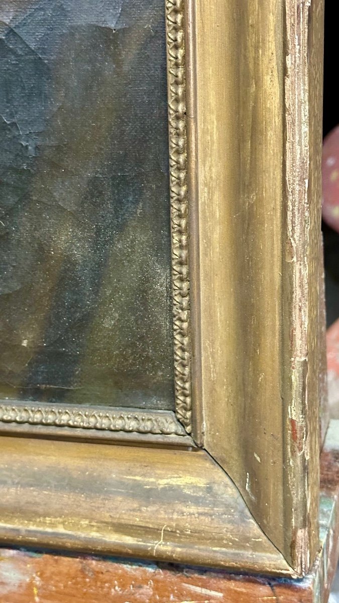 Quadro olio su tela "Ritratto di un uomo anzianocon la barba" - Neoclassico-photo-8
