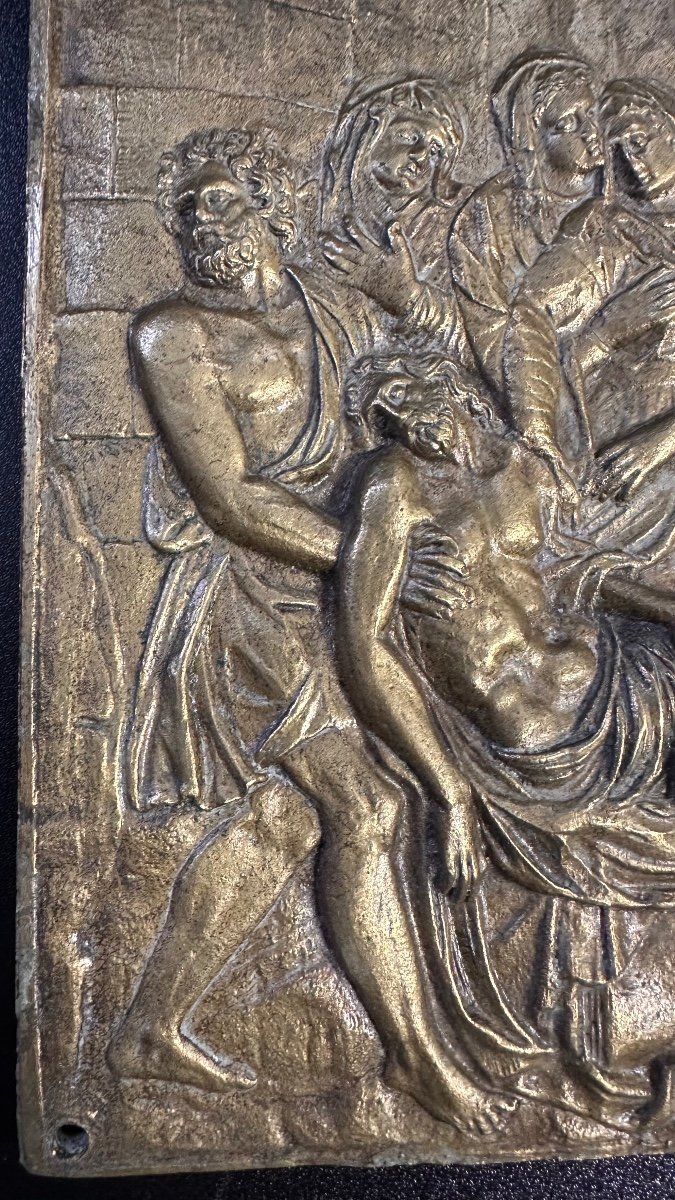 Placca bassorilievo in bronzo - Luigi Filippo (XIX sec.)-photo-1