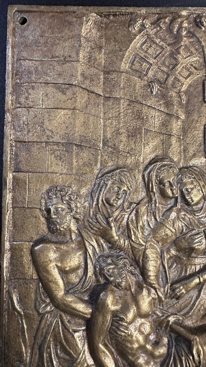 Placca bassorilievo in bronzo - Luigi Filippo (XIX sec.)-photo-5