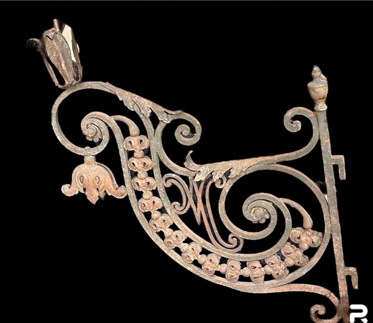 Coppia di bracci portacandela in ferro forgiato  - Luigi XVI-photo-3