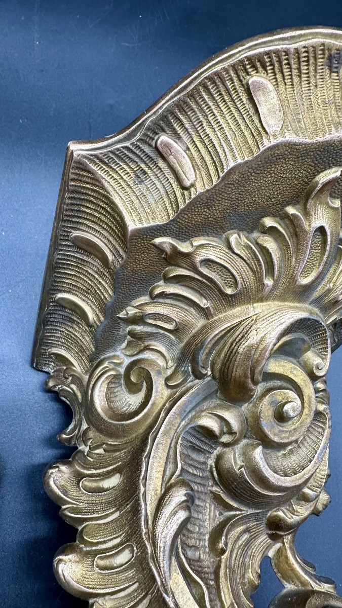 Coppia di mensole in bronzo - XIX sec. -photo-6