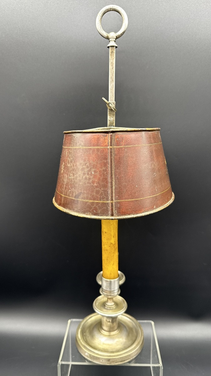 Lampada da scrivania Bouillotte, Francia - XIX sec.-photo-2