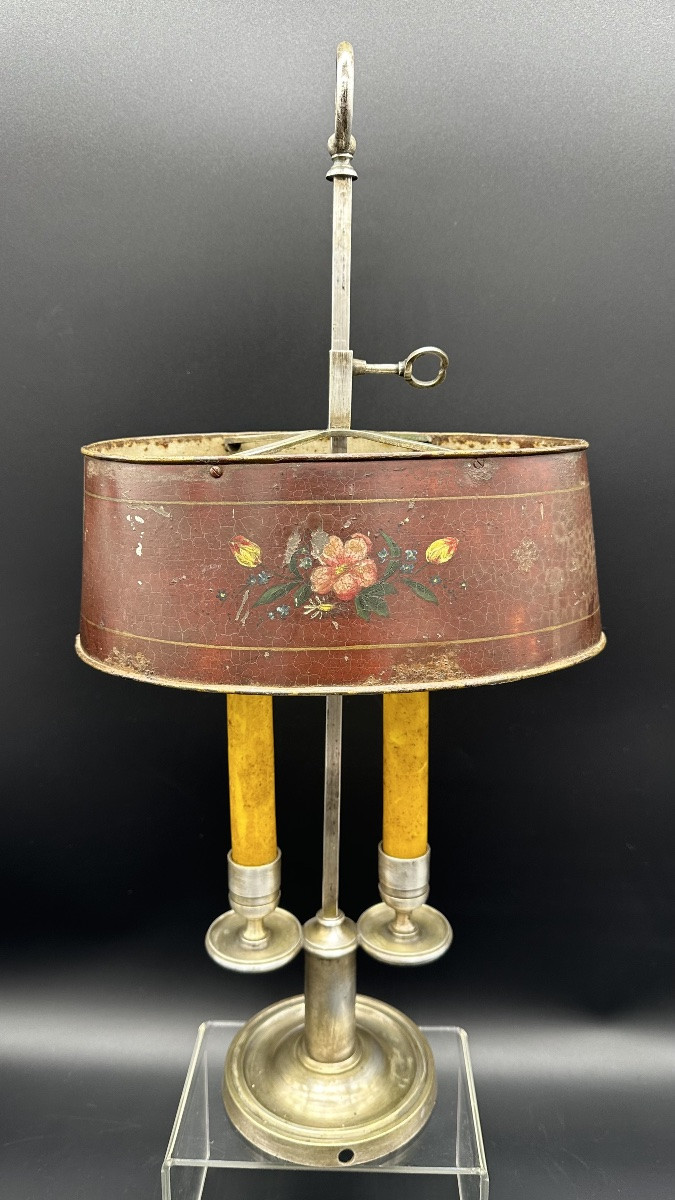 Lampada da scrivania Bouillotte, Francia - XIX sec.-photo-3