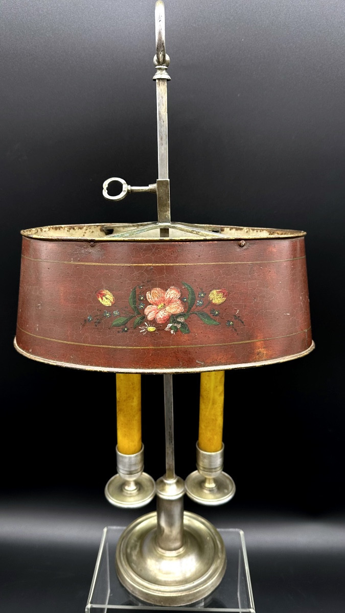 Lampada da scrivania Bouillotte, Francia - XIX sec.