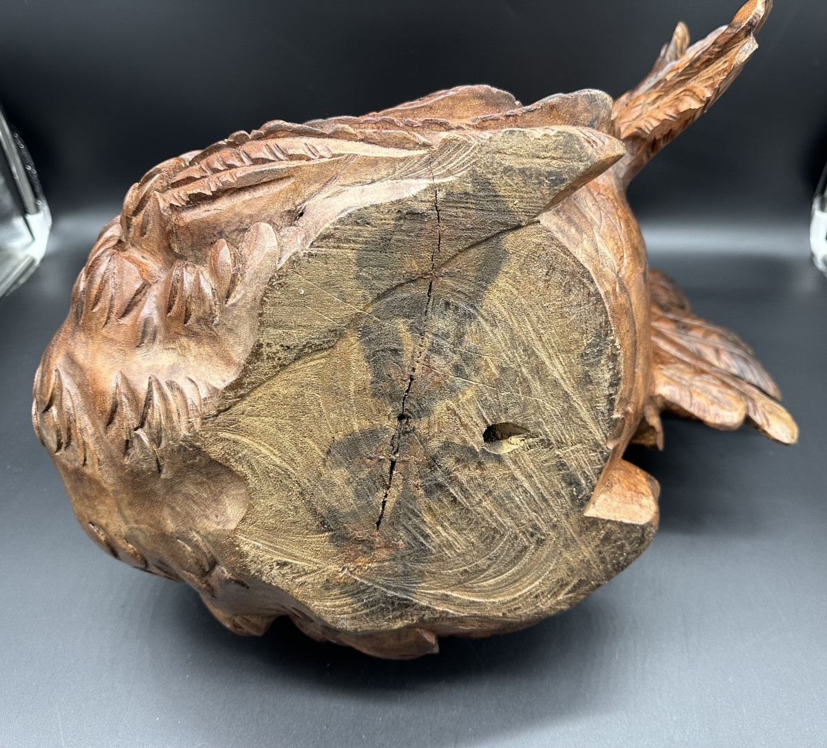 Scultura in legno "Gallina" - Primo '900-photo-7