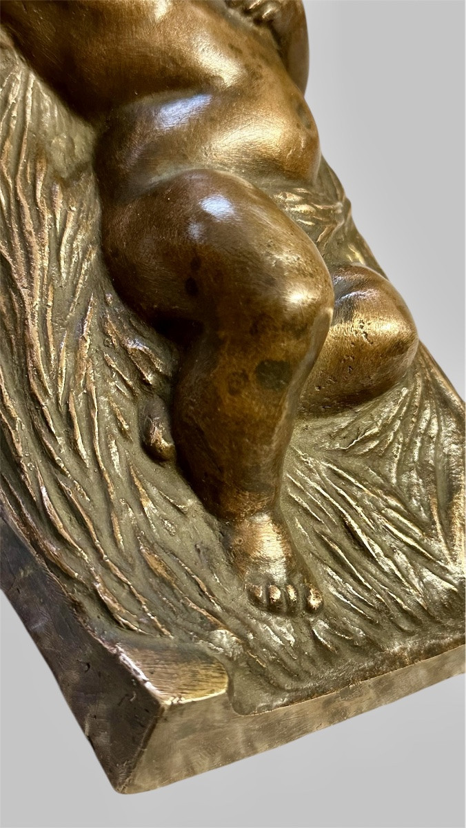 Fermalibri in bronzo Art Deco, firmati Forchino 1930. -photo-2