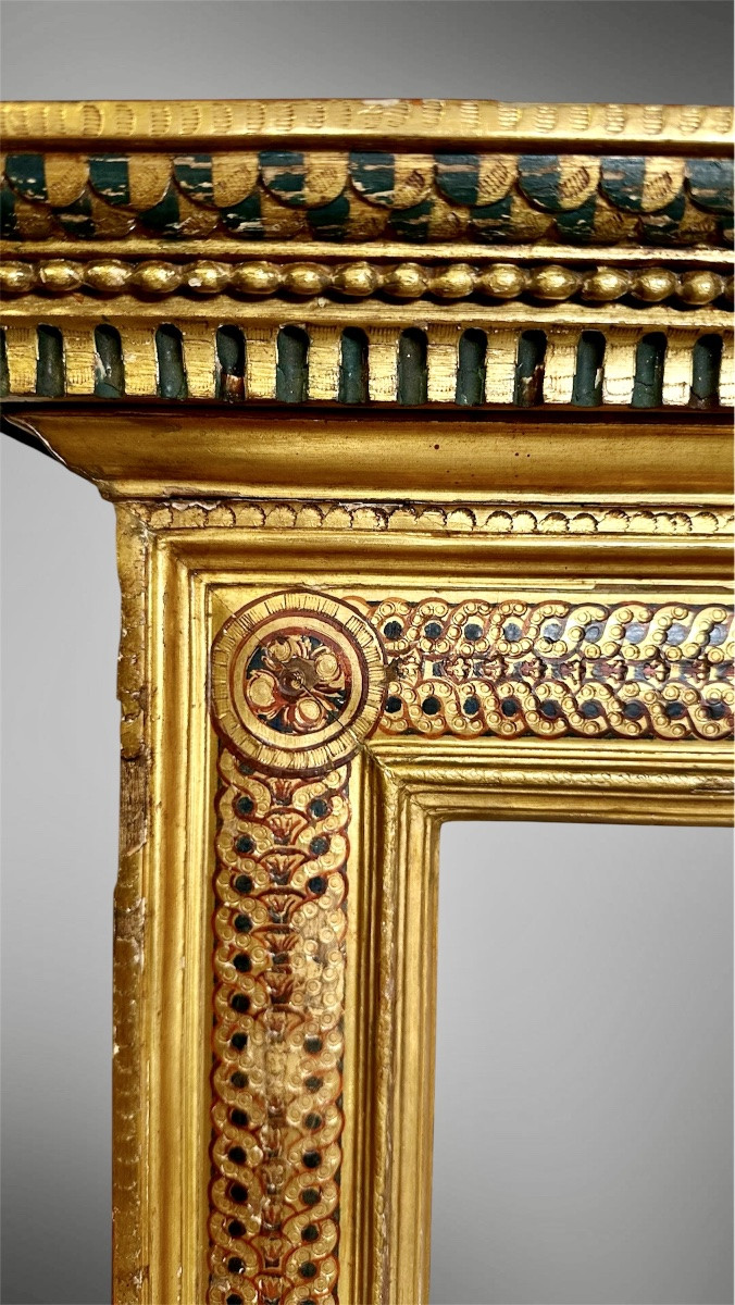 Cornice in stile Rinascimentale, dorata - Napoleone III-photo-1