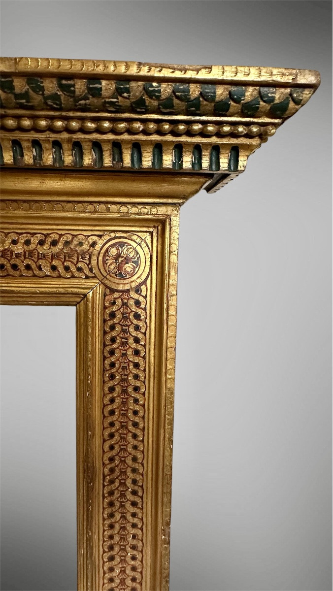 Cornice in stile Rinascimentale, dorata - Napoleone III-photo-4