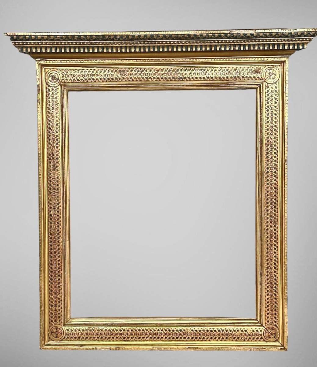 Cornice in stile Rinascimentale, dorata - Napoleone III