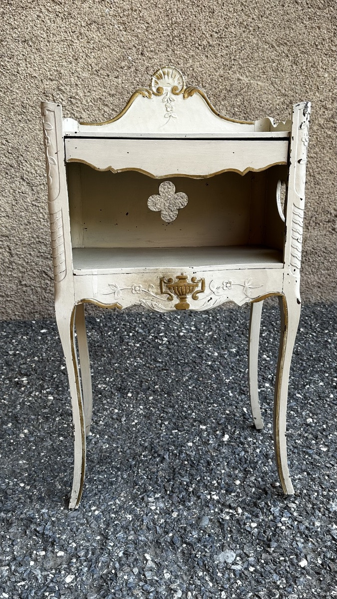 Comodino antico, shabby chic - Napoleone III-photo-2