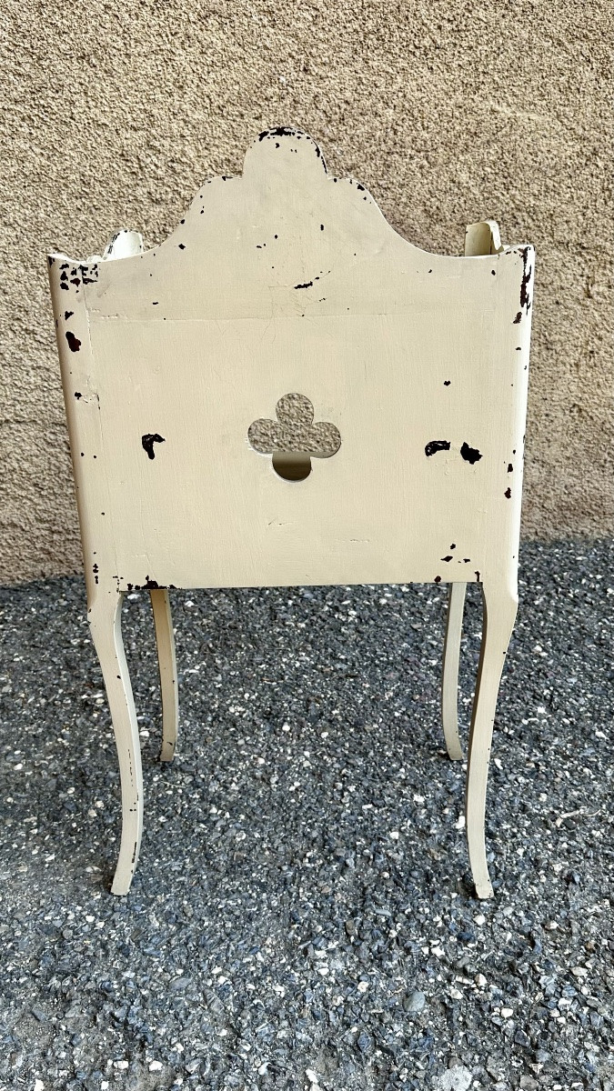 Comodino antico, shabby chic - Napoleone III-photo-3