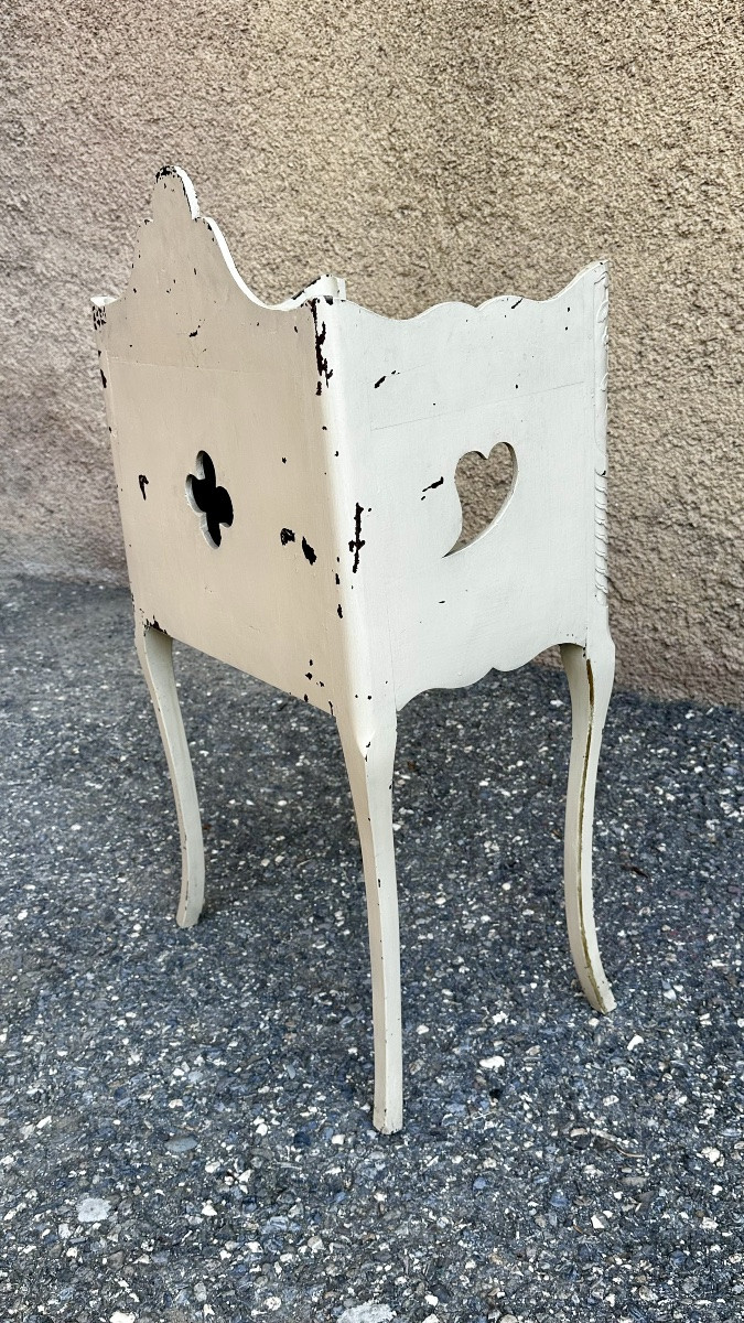 Comodino antico, shabby chic - Napoleone III-photo-4